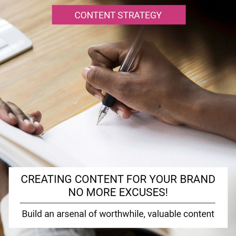 Creating content for your brand - no more excuses!