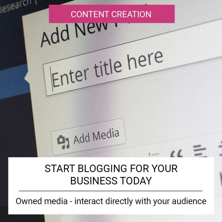 Start blogging for your business today