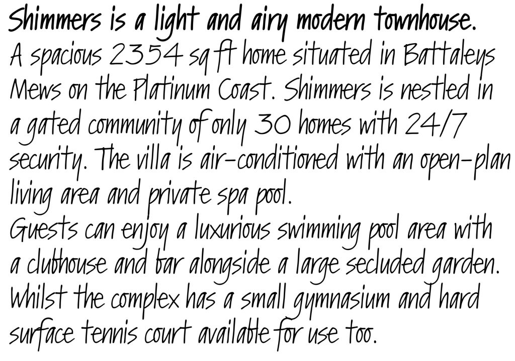 Shimmers Copywriting