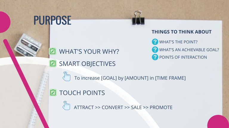 What's your purpose?