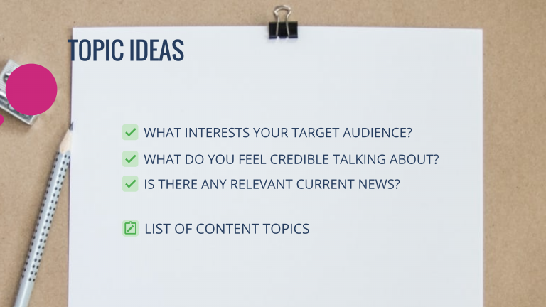 Topic Ideas