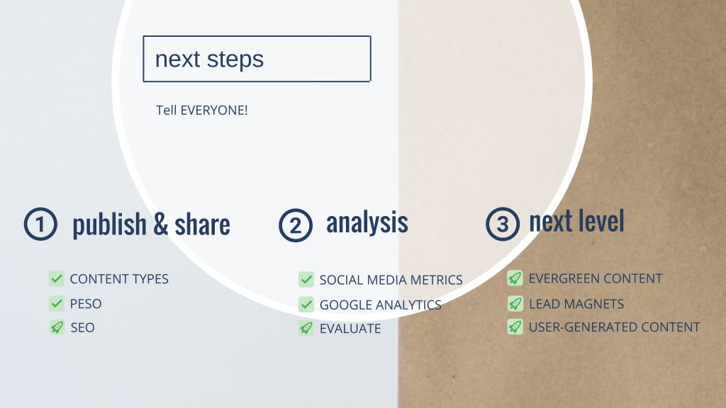 Content Creation - The Next Steps