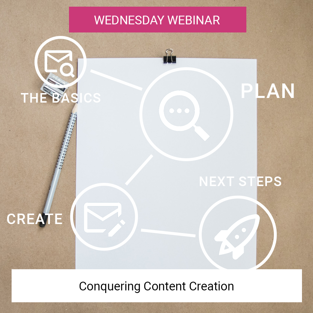 Wednesday Webinar • Conquering Content Creation